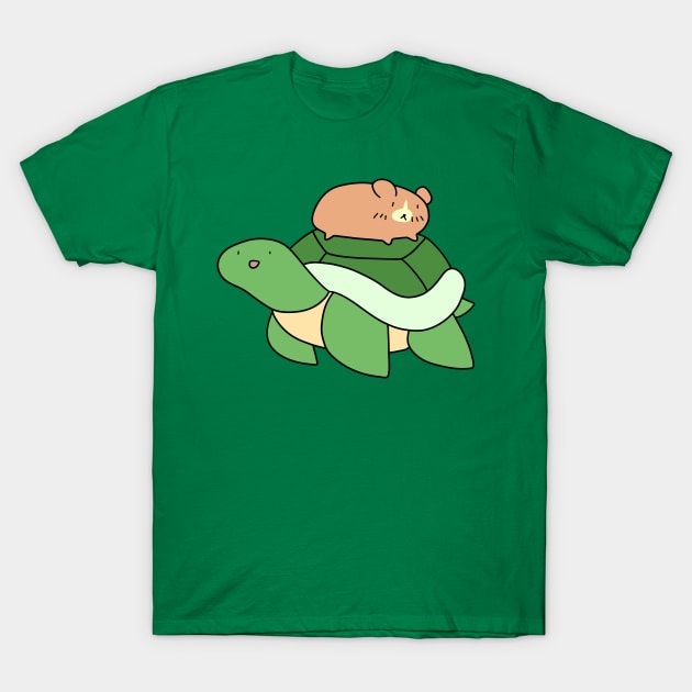 Hamster and Turtle T-Shirt by saradaboru